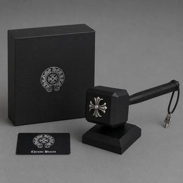 Flessenopener - Hars, Metaal - Chrome Hearts-stijl fles