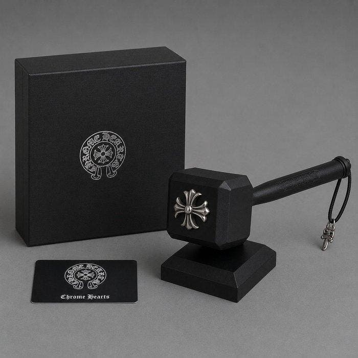 Flessenopener - Hars, Metaal - Chrome Hearts-stijl fles, Antiek en Kunst, Antiek | Keukengerei