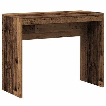 vidaXL Bureau 90x40x72 cm bewerkt hout oud houtkleurig, Huis en Inrichting, Bureaus, Verzenden, Nieuw