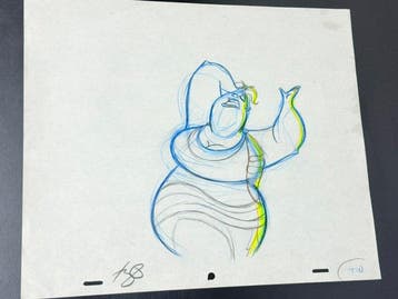 Walt Disney - Originele animatietekening van Thalia,, Nieuw