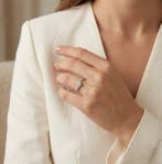 Ring - 18 karaat Witgoud - 0.79ct. tw. Diamant (Natuurlijk)