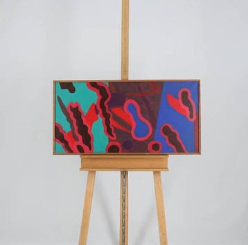 Kuno Schiefer (1948-1992) - Blub Blub, Antiek en Kunst, Kunst | Schilderijen | Modern