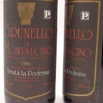 1986 La Poderina - Brunello di Montalcino - 5 Flessen (0.75, Verzamelen, Wijnen, Nieuw
