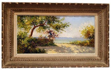 Tony Binder (1868-1944) attribué à - Lumière de Méditerranée, Antiek en Kunst