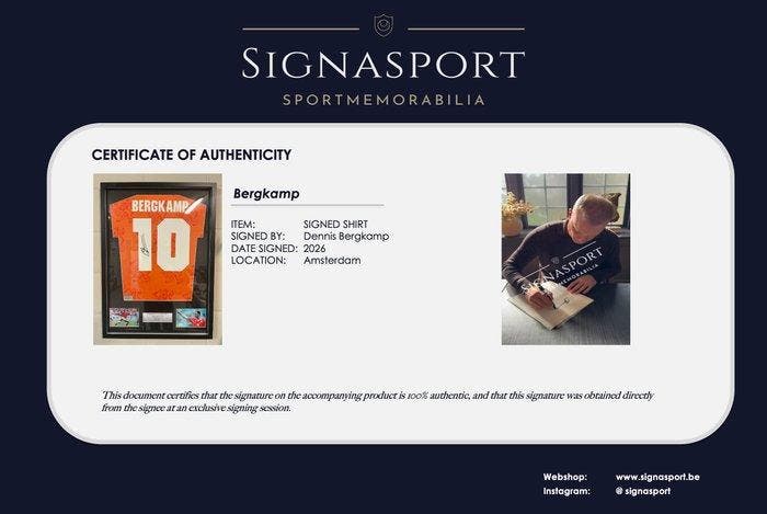 Netherlands - Dennis Bergkamp - Voetbalshirt, Verzamelen, Overige Verzamelen