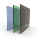 Enkel glas gehard satijn groen acide/melkglas 8 mm, Doe-het-zelf en Bouw, Verzenden, Nieuw