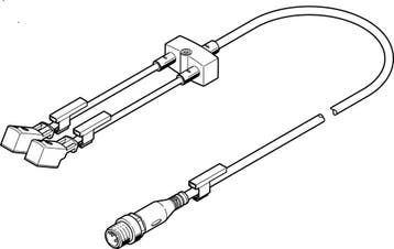 Festo Y-Distributeur Avec Câbles Aux Deux Extrémités 5m/0.3m, Verzenden