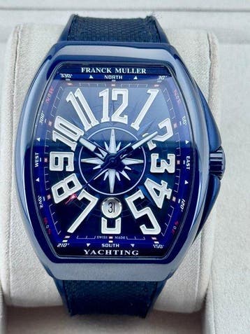 Franck Muller - Vanguard Yachting Blue Ceramic Automatic - V, Nieuw