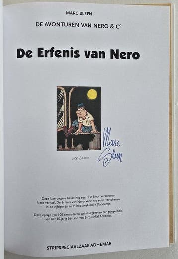 t Kapoentje Nero - De erfenis van Nero - Luxe HC met linnen, Boeken, Stripverhalen, Nieuw