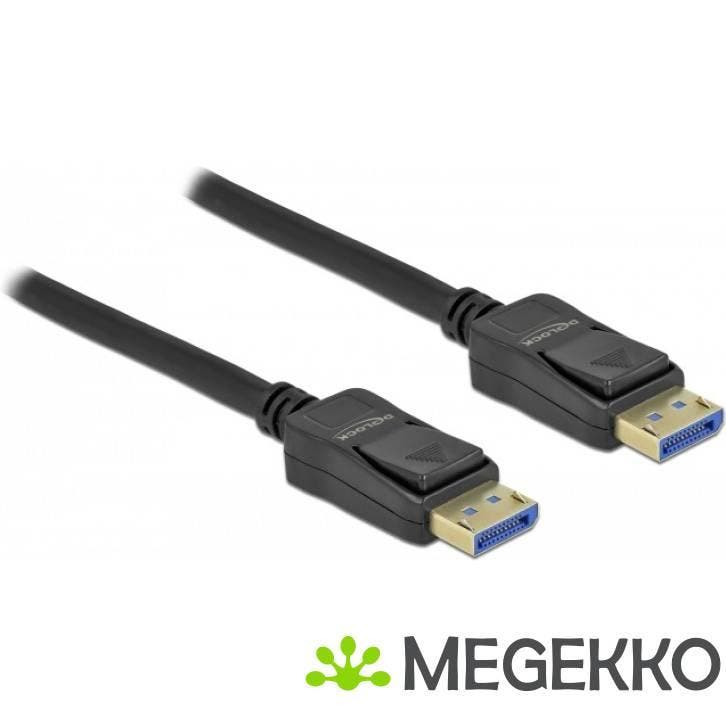 Delock 80262 DisplayPort-kabel 10K 60 Hz 54 Gbps, Computers en Software, Pc- en Netwerkkabels, Nieuw, Verzenden