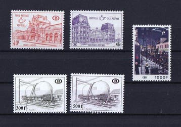 Belgique 1962/1999 - Timbres ferroviaires, séries complètes, Timbres & Monnaies, Timbres | Europe | Belgique