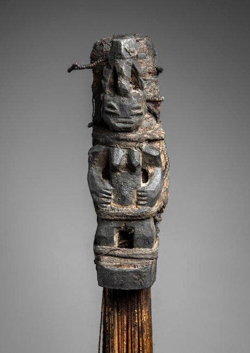 De bezem van de tovenaar - Fetisj van Vaudou-altaar - FON -, Antiquités & Art, Art | Art non-occidental