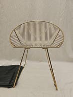 Fauteuil - Draad Fauteuil (Mid Century Modern Stijl) - Leder, Antiek en Kunst