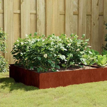 vidaXL Plantenbak verhoogd 100x100x41 cm cortenstaal, Verzenden