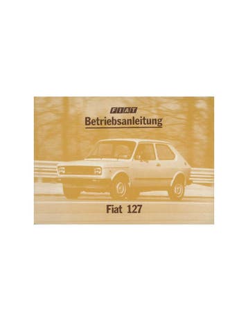 1977 FIAT 127 INSTRUCTIEBOEKJE DUITS