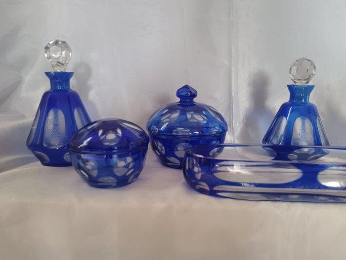 Kaptafelset - Glas, Antiek en Kunst, Antiek | Glaswerk en Kristal