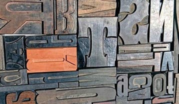Drukblokken - Lotto XXL van oude lettertypen - Italië -