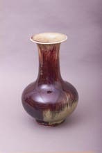 Grote 19e-eeuwse Chinese Qing-dynastie flambé geglazuurde