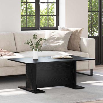 vidaXL Salontafel Zwart eiken 103.5 x 60 x 40 cm Bewerkt, Verzenden