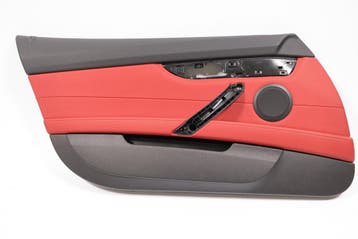 BMW Z4 E89 Deurpaneel rood/zwart leder links (RHD), Ophalen of Verzenden