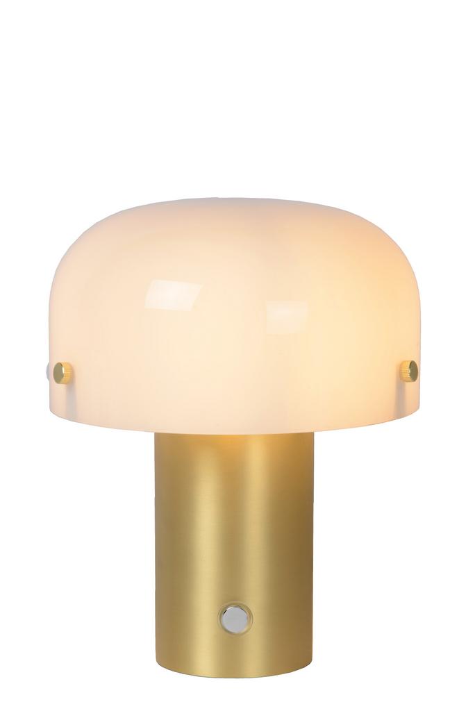 Lucide TIMON - Tafellamp - 1xE14 - Mat Goud /, Maison & Meubles, Lampes | Lampes de table, Envoi