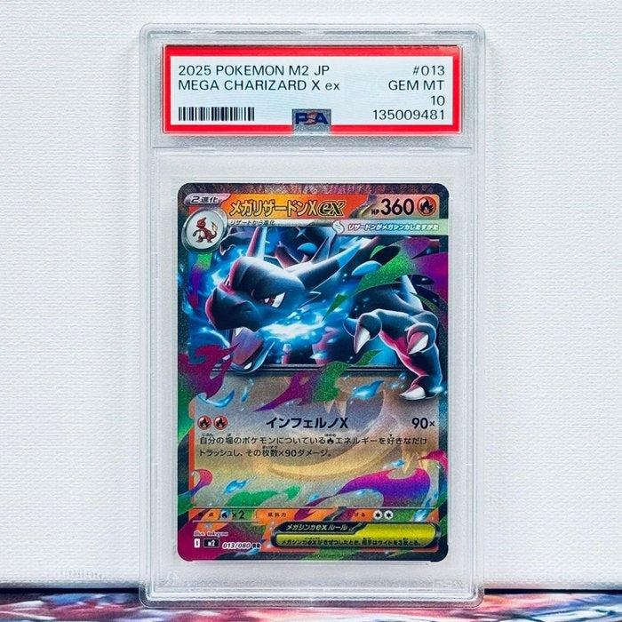 Pokémon Graded card - MEGA CHARIZARDX ex #013 - Pokémon -, Hobby en Vrije tijd, Verzamelkaartspellen | Pokémon