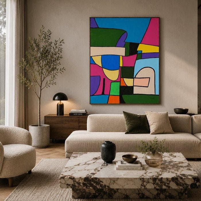 Talasimova (1990) - Fragments of Harmony, Antiek en Kunst, Kunst | Schilderijen | Modern