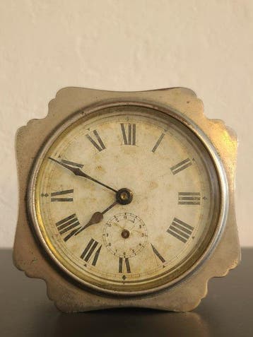 Pendule - Japy Frères & Cie - Nickelgeplateerde messing,