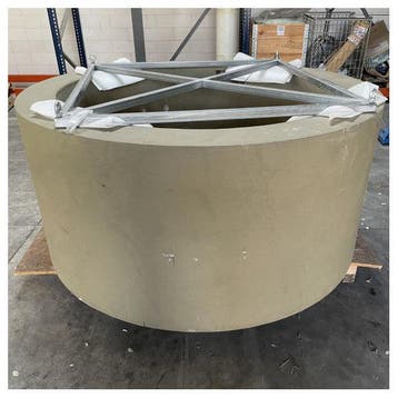 Bieden: CRN Round Wheelhouse Jacuzzi Bathtub -, Ophalen of Verzenden