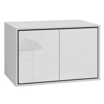 Wastafelkast Capri 78 x 48 x 51 cm  – Wit Hoogglans, Verzenden, Nieuw