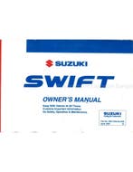 2007 SUZUKI SWIFT INSTRUCTIEBOEKJE ENGELS, Ophalen of Verzenden
