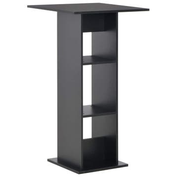vidaXL Bartafel 60x60x110 cm zwart, Verzenden, Nieuw