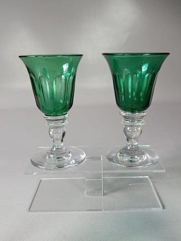 Val Saint Lambert - Wijnglas (5) - likeur- en Rijnwijnglazen