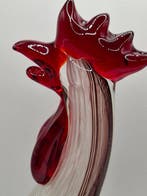Murano - sculptuur, Le coq - 21 cm - Muranoglas, Antiek en Kunst, Antiek | Glaswerk en Kristal