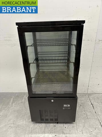 HCB Vitrine réfrigérée Vitrine boulangerie Noir 130 litres, Verzenden