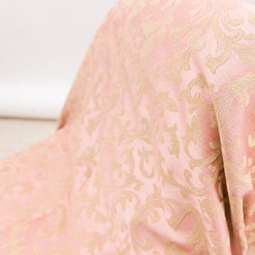 BA260 - Barok Jacquardstof – Roze Achtergrond - Meubelstof -