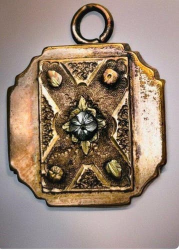 Zeldzaam Victoriaans fotomedaillon (fob-locket) – fijn