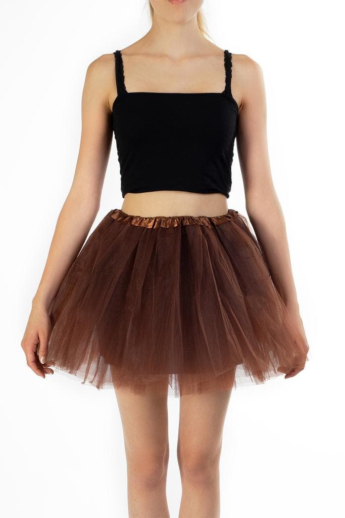 KIMU® Tutu Donkerbruin Tule Rokje XS S 140 146 152 158 164 D, Vêtements | Femmes, Costumes de carnaval & Vêtements de fête, Enlèvement ou Envoi