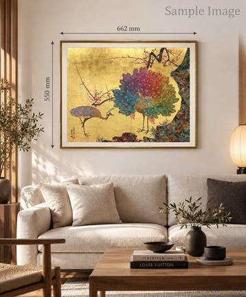 Takashi Murakami (1962) - Peacock and Hollyhock Folding