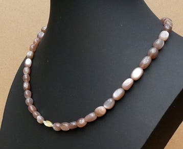 Gemengde edelstenen - 9 kt. - Geel goud - Halsketting -