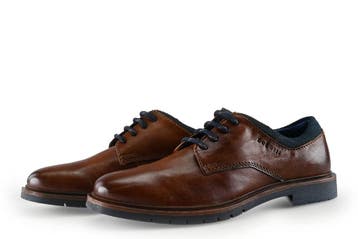 Bugatti Veterschoenen in maat 40 Cognac, Kleding | Heren, Schoenen, Bugatti, Overige kleuren, Verzenden, Zo goed als nieuw