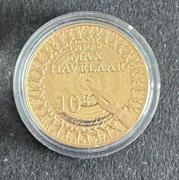 Pays-Bas. 5 Euro / 10 Euro 2010 Max Havelaar (2 stuks), Postzegels en Munten