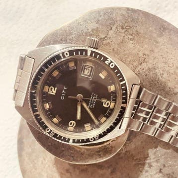 City - subacquoe - Zonder minimumprijs - Heren - 1970-1979, Handtassen en Accessoires, Horloges | Heren, Nieuw