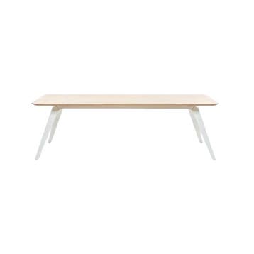Dining Table Fold By Bas Vellekoop For Puik Design, White, Verzenden, Zo goed als nieuw, Overige houtsoorten, 200 cm of meer