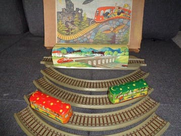 Technofix - Blikken speelgoed - geisterbahn 246 - 1940-1950, Antiek en Kunst, Antiek | Speelgoed