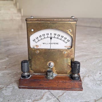 ALLIATO - TORINO - Werkgereedschap - Milliamperemeter uit de, Antiek en Kunst
