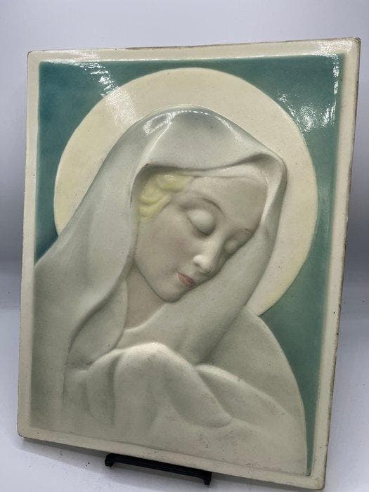 ESSEVI - Sandro Vacchetti - Wandbord - Keramiek - Maria in, Antiquités & Art, Antiquités | Verre & Cristal