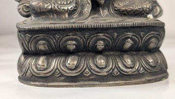 mooi beeld Vajrasattva zittend op lotustroon - Bronze -
