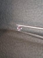 Natural Light Pink Tourmaline – Round Brilliant Faceted 0.06, Handtassen en Accessoires, Overige Accessoires, Verzenden, Nieuw