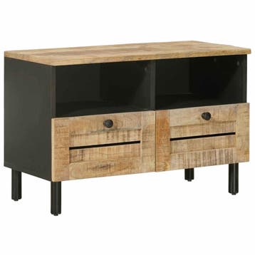 vidaXL Opbergkasten Naturel 70 x 33 x 46 cm Massief Mango, Verzenden, Nieuw